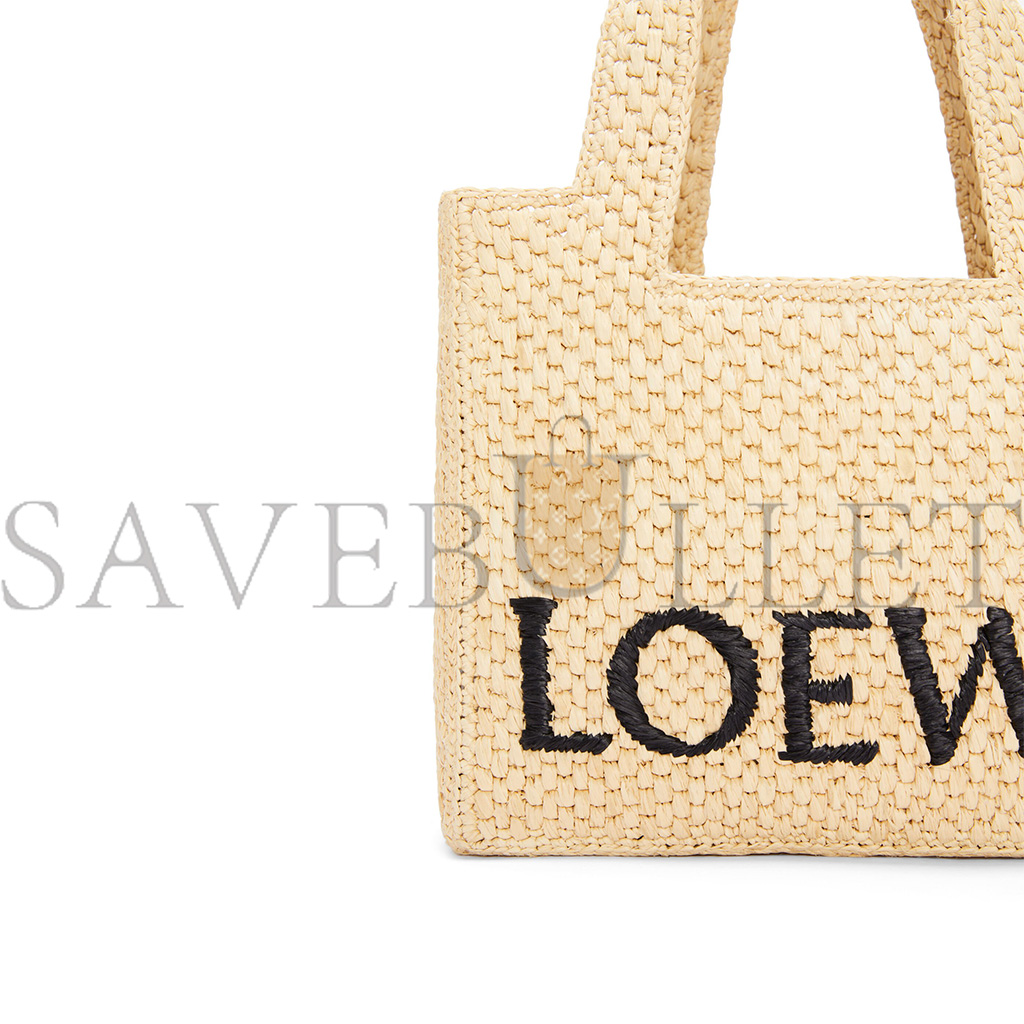 l*ew* small font tote in raffia a685b59x03 (24*19.5*11cm)